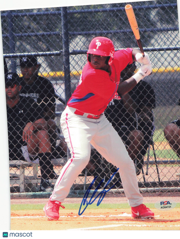 Cornelius Randolph Philadelphia Phillies Signed 8x10 Photo PSA