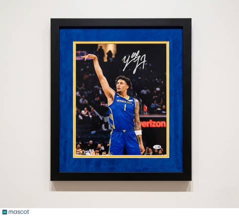Yaxel Lendeborg Golden State Warriors Signed 11x14 Custom Framed Photo JSA