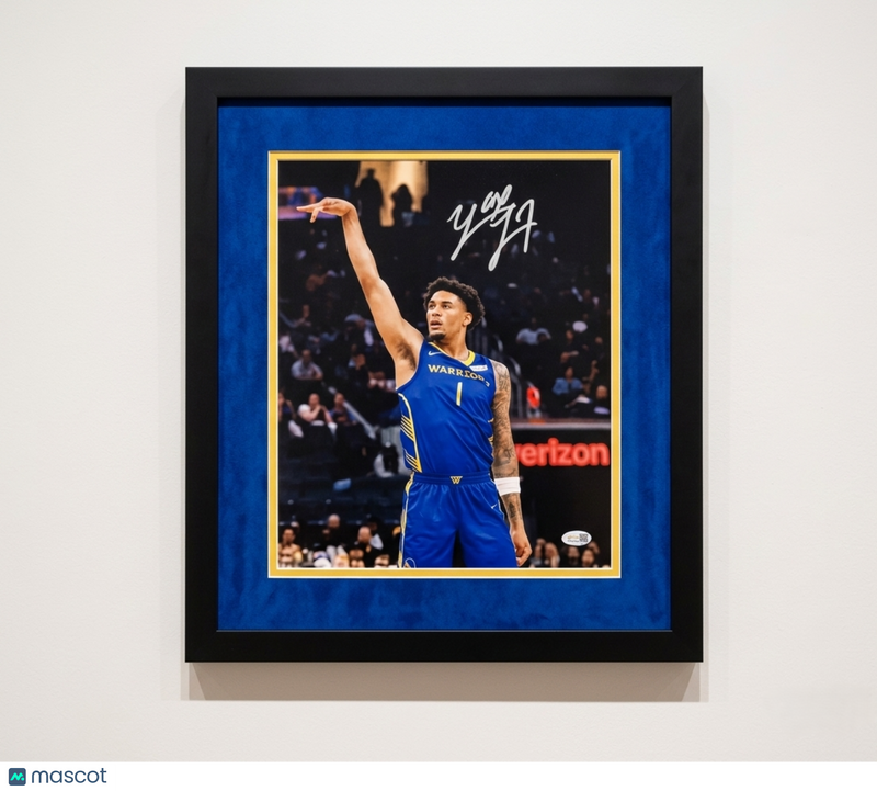 Yaxel Lendeborg Golden State Warriors Signed 11x14 Custom Framed Photo JSA