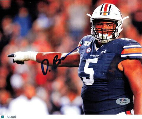 Derrick Brown Signed Auburn Tigers Football 8x10 Photo PSA Autographed