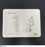 Tom Hoge Signed Masters Golf Scorecards PSA Autographed