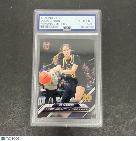 Sonia Citron 2025 Topps Bowman university now#72 Signed Card PSA Autographed