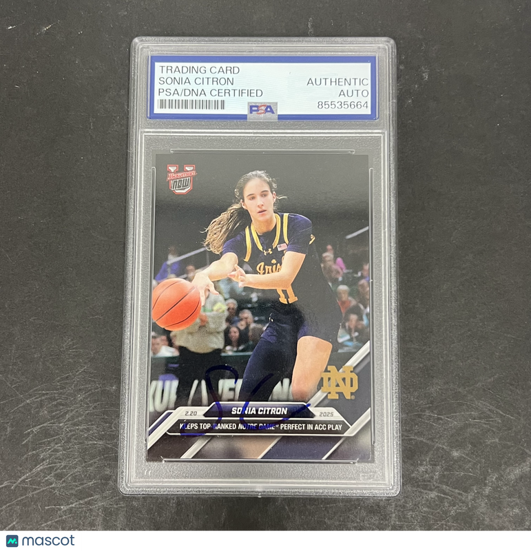 Sonia Citron 2025 Topps Bowman university now#72 Signed Card PSA Autographed
