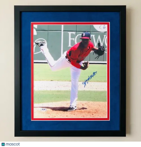 Anderson Espinoza Boston Red Sox Signed 11x14 Custom Framed Photo PSA