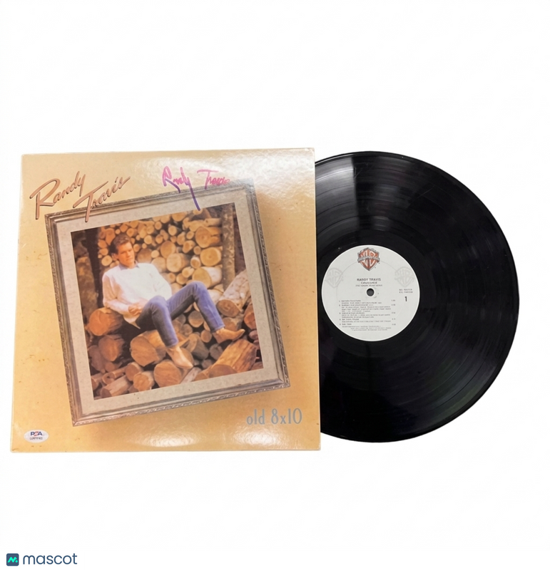 Randy Travis Signed Old 8x10 Vinyl PSA Album Autographed