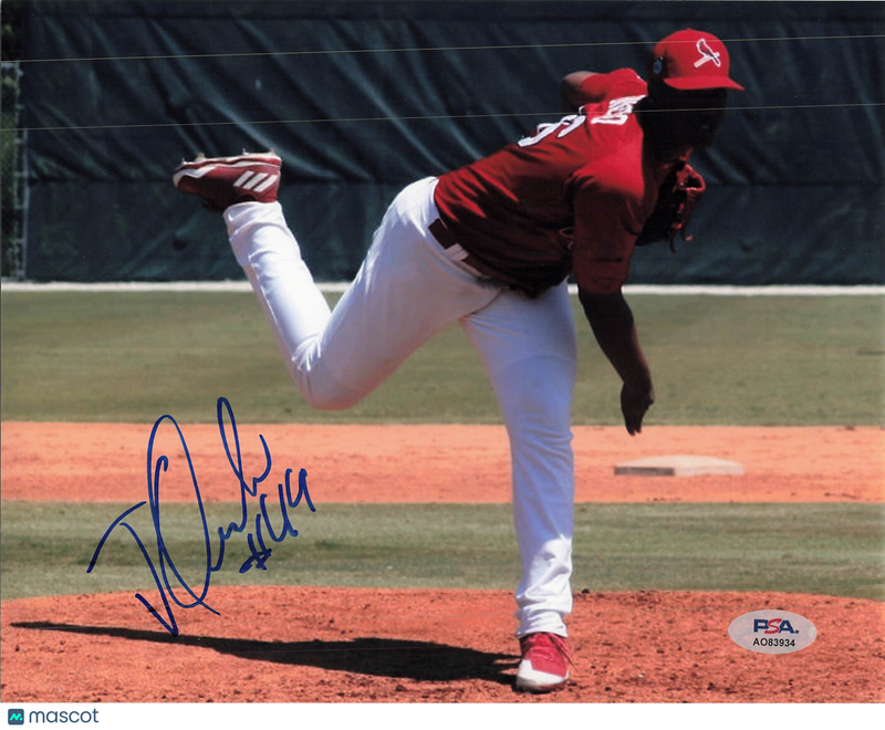 Johan Oviedo Peoria Chiefs Signed 8x10 Photo PSA
