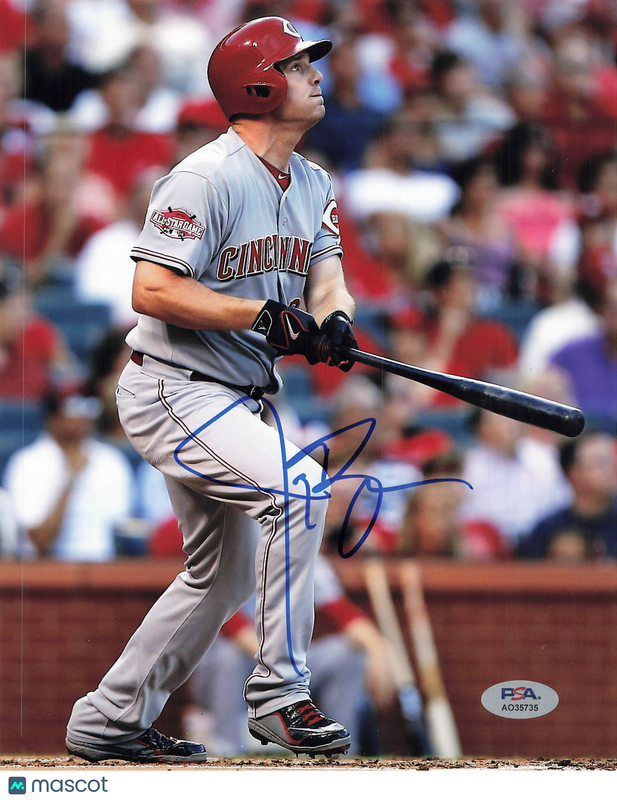 Jay Bruce Cincinnati Reds Signed 8x10 Photo PSA