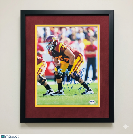 Matt Kalil Signed USC Trojans Football 11x14 Custom Framed Photo PSA Autographed