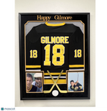 Adam Sandler Custom Framed Signed Happy Gilmore Hockey Jersey PSA Autographed
