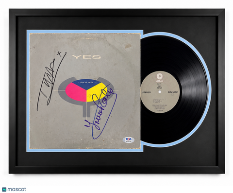 Tony Kaye & Trevor Rabin Signed 90125 Customed Framed Vinyl PSA Album Auth