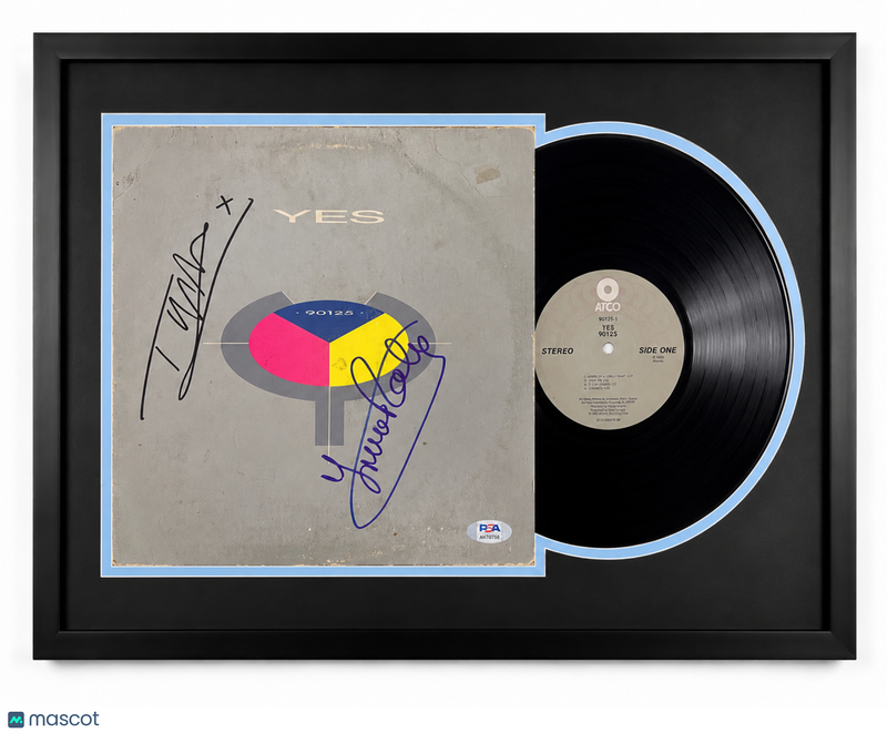 Tony Kaye & Trevor Rabin Signed 90125 Customed Framed Vinyl PSA Album Auth