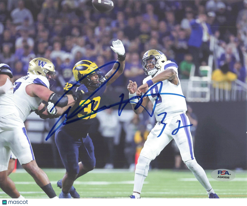 Jaylen Harrell Signed Michigan Wolverines Football Photo PSA Autographed