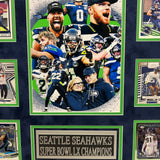Seattle Seahawks Super Bowl LX Champion 10-Card Custom Display Frame