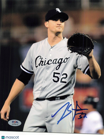 Jake Petricka Chicago White Sox Signed 8x10 Photo PSA