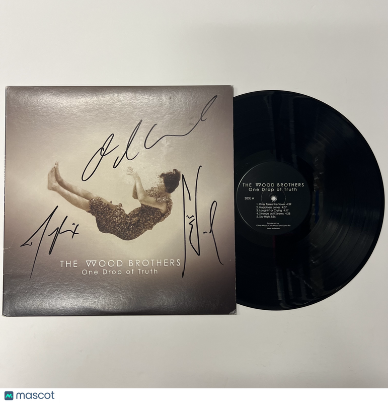 Jano Rix, Oliver Wood, Chris Wood Signed One Drop of Truth Vinyl Album PSA Auto