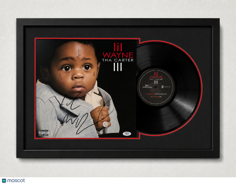 Lil Wayne Signed Tha Carter III Custom Framed Vinyl PSA Album Autographed
