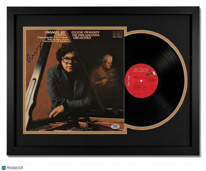 Emanuel Ax Signed Chopin: Concerto No. 2 in F Minor Custom Framed Vinyl PSA