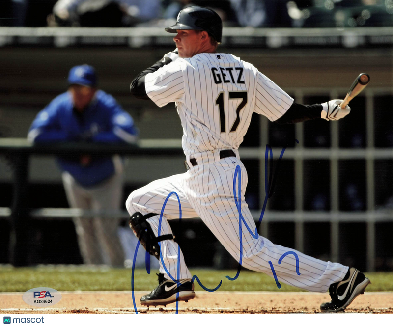 Chris Getz Chicago White Sox Signed 8x10 Photo PSA