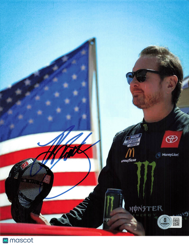 Kurt Busch Signed Racing NASCAR 8x10 Photo BAS Autographed