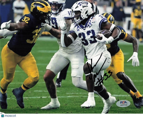 Kendre Miller Signed TCU Horned Frogs Football 8x10 Photo PSA Autographed