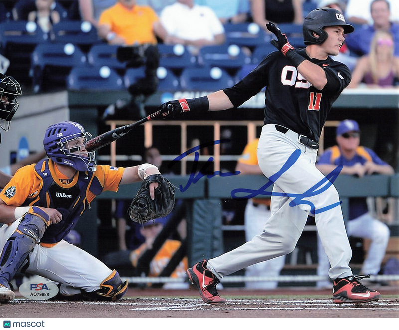 Trevor Larnach Oregon State Beavers Signed 8x10 Photo PSA