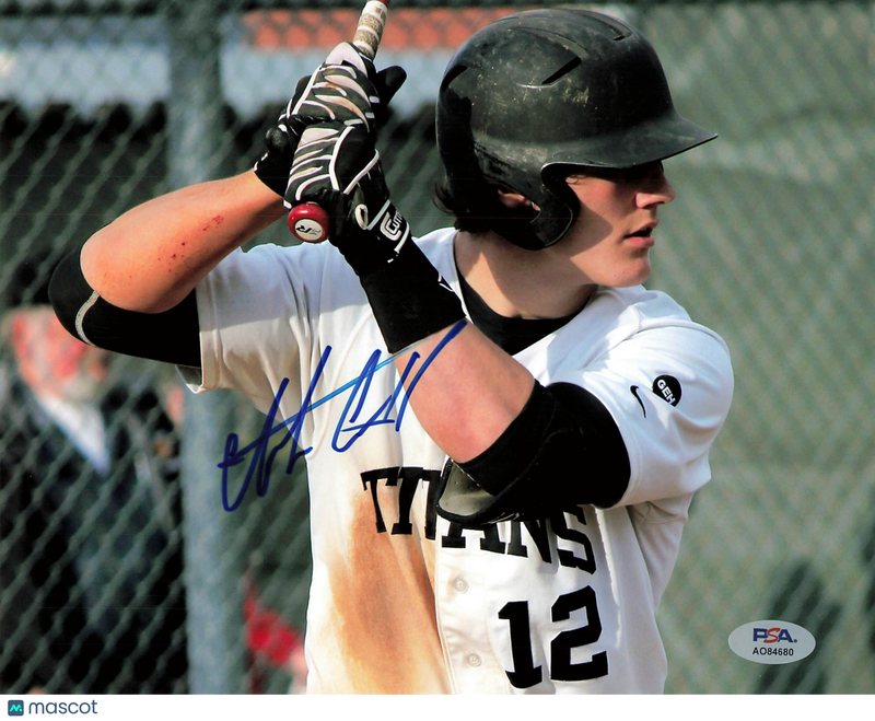Clint Coulter Union High School Titans Signed 8x10 Photo PSA