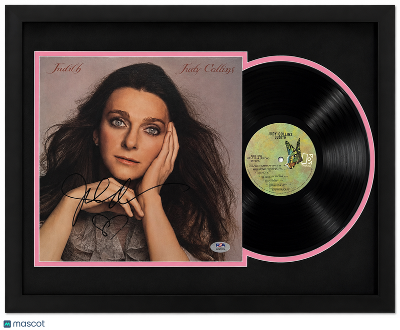 Judy Collins Signed Judith Custom Framed Vinyl Album PSA Auth