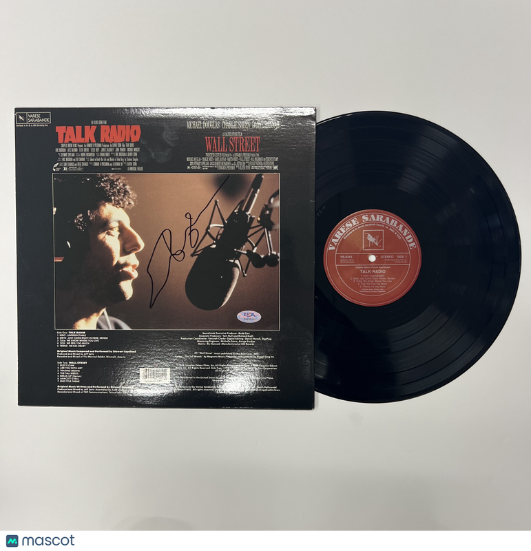 Eric Bogosian Signed Talk Radio / Wall Street Vinyl Album PSA Autographed