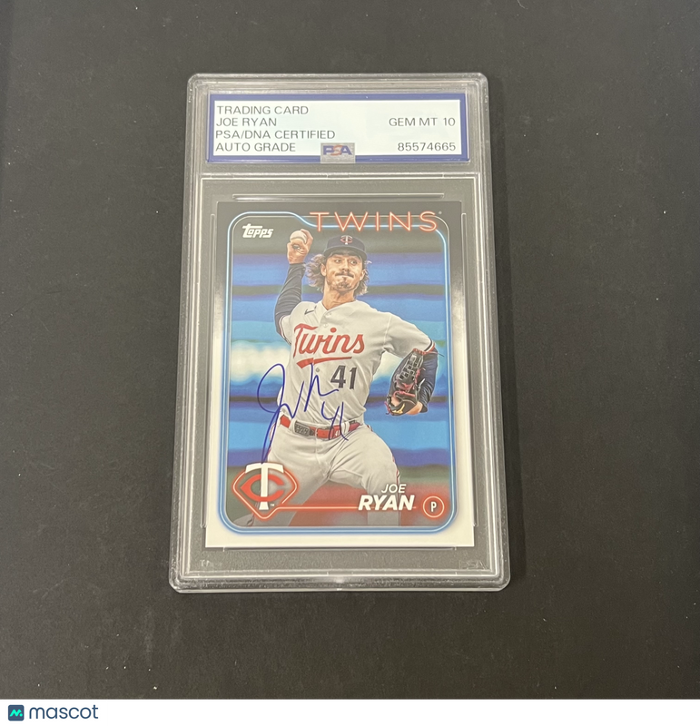 2024 Series One #175 Joe Ryan signed card PSA Auto 10 Twins