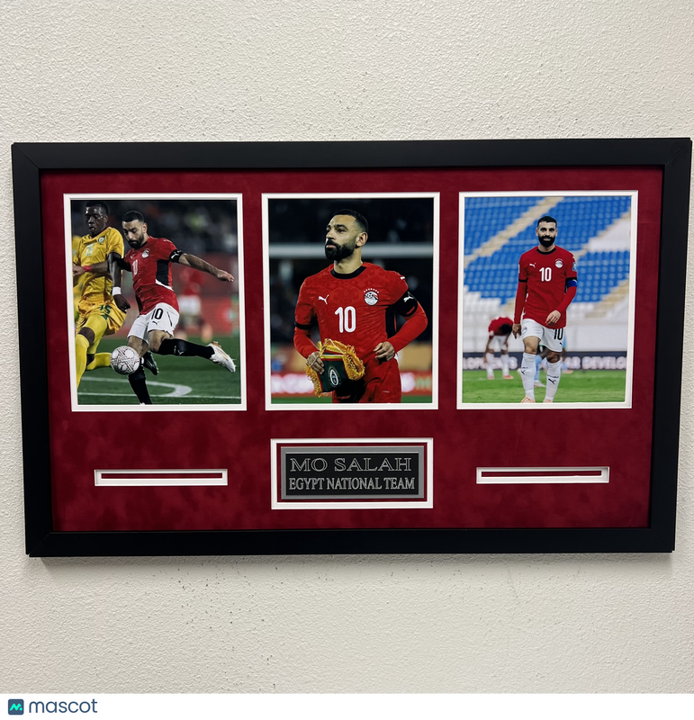 Mo Salah Soccer 3-Photo Custom Display Frame Egypt National Team