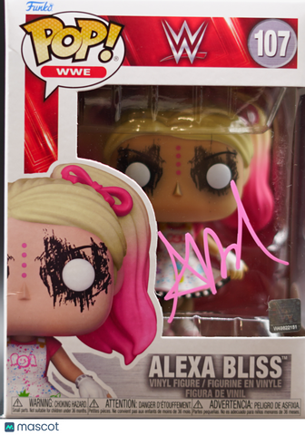 Alexa Bliss Signed Funko Pop #107 JSA WWE Autographed