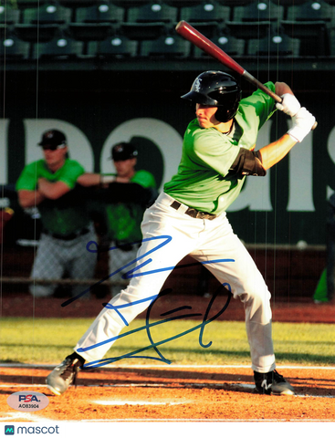 Jameson Fisher Kannapolis Intimidators Signed 8x10 Photo PSA