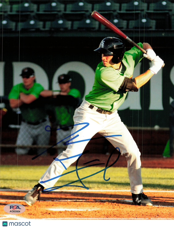 Jameson Fisher Kannapolis Intimidators Signed 8x10 Photo PSA