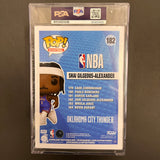 Shai Gilgeous-Alexander Signed Funko Pop #182 PSA Encapsulated Auto 10 Thunder