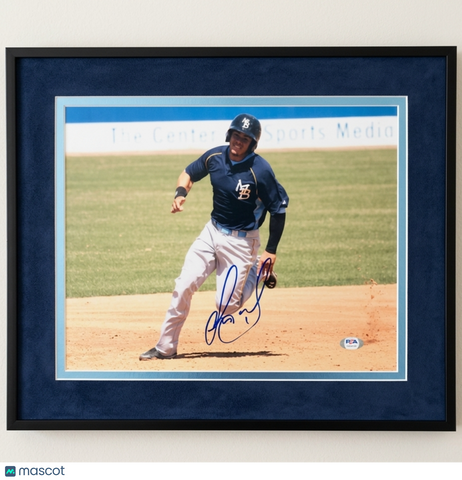 Jorge Alfaro Myrtle Beach Pelicans Signed 11x14 Custom Framed Photo PSA
