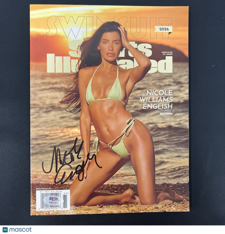 Nicole English Signed 2006 Sports Illustrated Swimsuit Magazine PSA Autographed