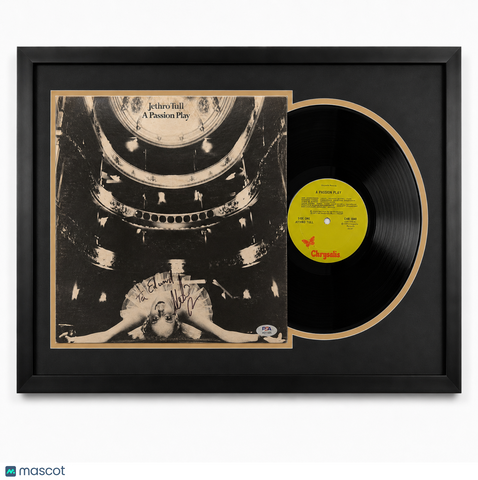 Martin Barre Signed A Passion Play by Jethro Tull Framed Vinyl Album PSA