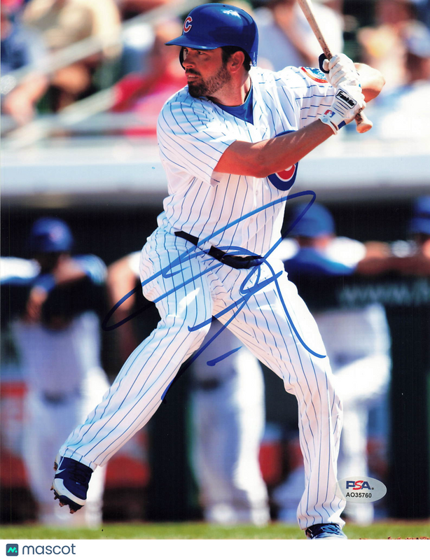 David DeJesus Chicago Cubs Signed 8x10 Photo PSA