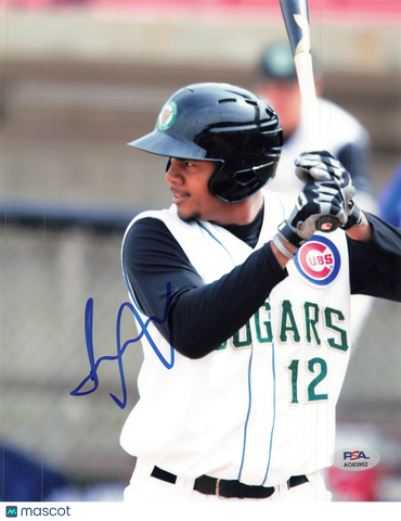 Jeimer Candelario Kane County Cougars Signed 8x10 Photo PSA
