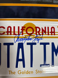 Christopher Lloyd Signed Custom Framed License Plate JSA Auto Back to the Future
