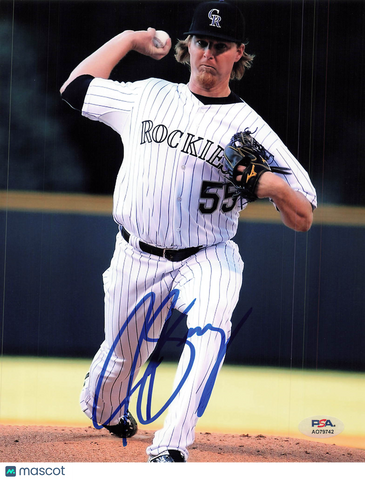 Jon Gray Colorado Rockies Signed 8x10 Photo PSA