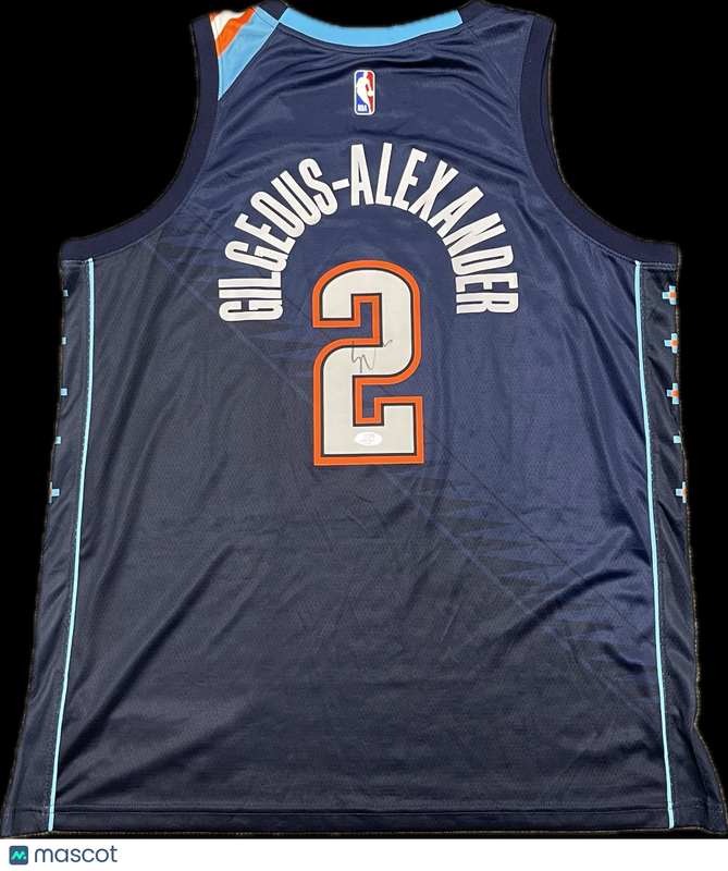 Shai Gilgeous-Alexander Signed Jersey PSA Oklahoma City Thunder Autographed