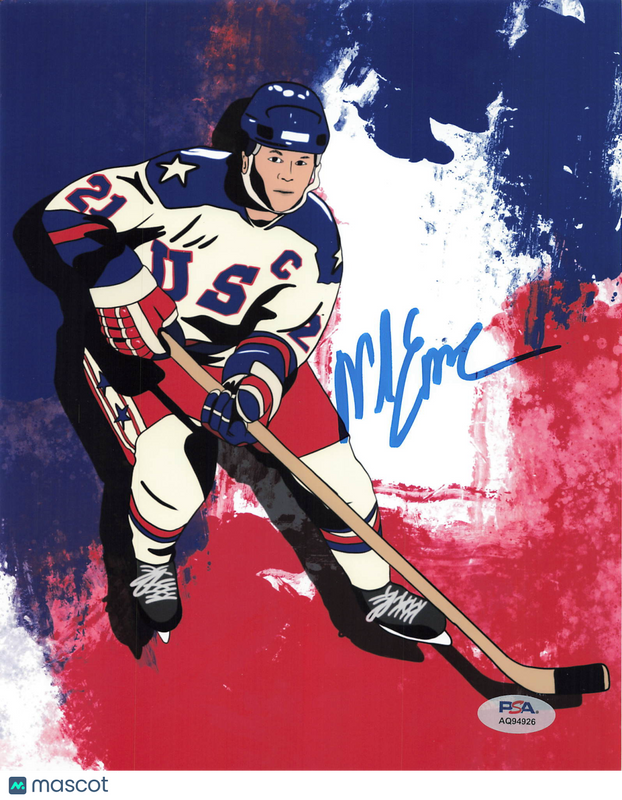Mike Eruzione signed 8x10 Photo Hockey PSA Autographed