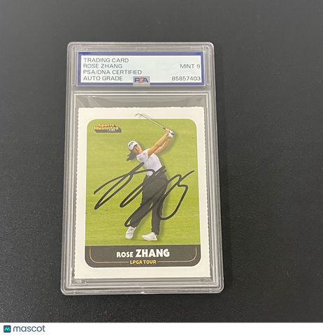 Sports Illustrated Kids Rose Zhang Signed Card Auto 9 PSA Slabbed LPGA