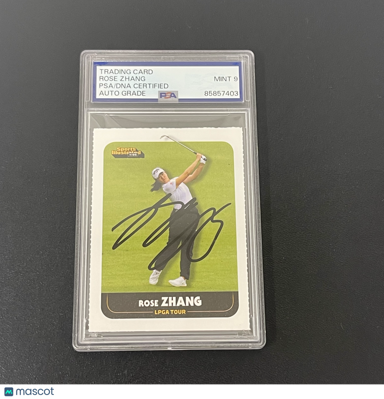 Sports Illustrated Kids Rose Zhang Signed Card Auto 9 PSA Slabbed LPGA
