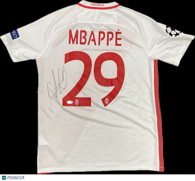Kylian Mbappe Signed Jersey PSA AS Monaco Autographed