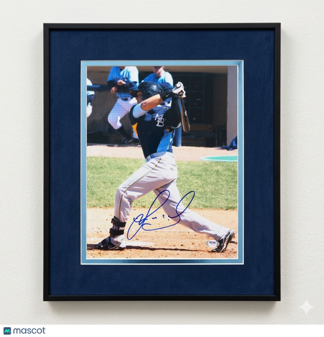 Jorge Alfaro Myrtle Beach Pelicans Signed 11x14 Custom Framed Photo PSA