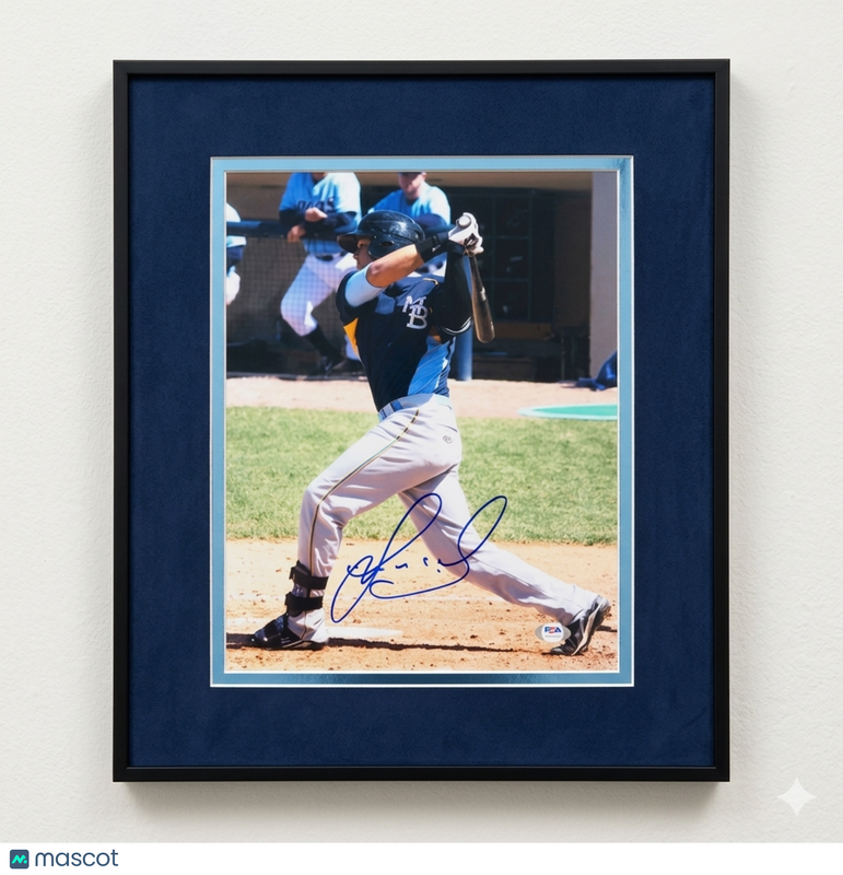 Jorge Alfaro Myrtle Beach Pelicans Signed 11x14 Custom Framed Photo PSA