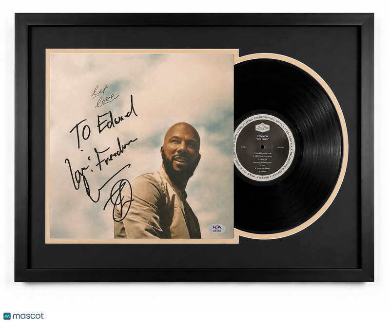 Common Signed Let Love Custom Framed Vinyl Album PSA Autographed
