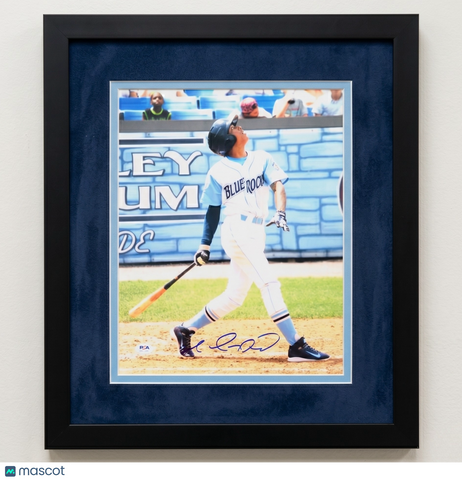 Raul Adalberto Mondesi Blue Rocks Signed 11x14 Custom Framed Photo PSA